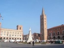 Una vista della città di Forlì, in Emilia Romagna